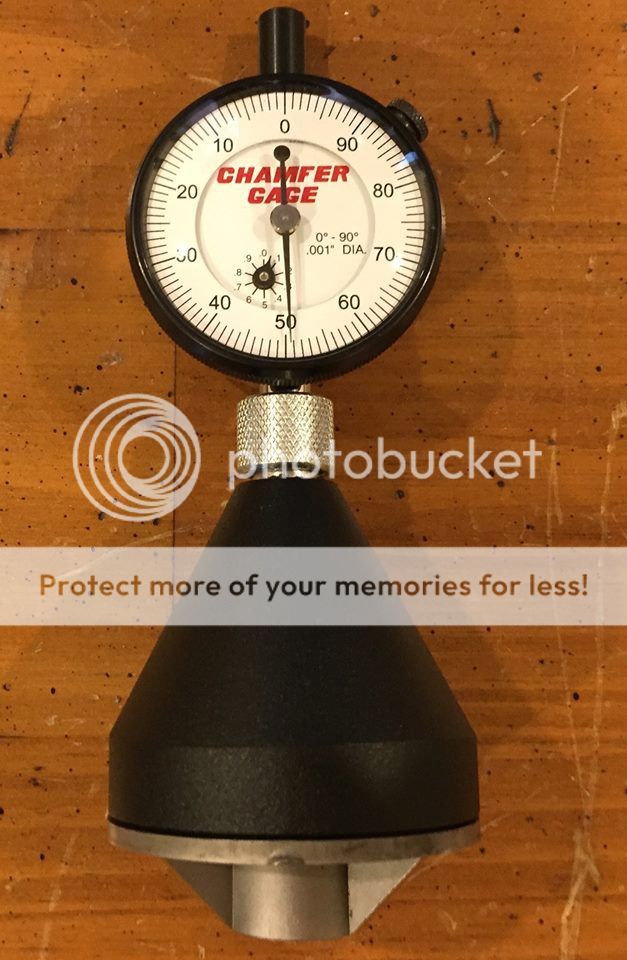 FS 12 Inch Barcor Chamfer Gage 090 degree